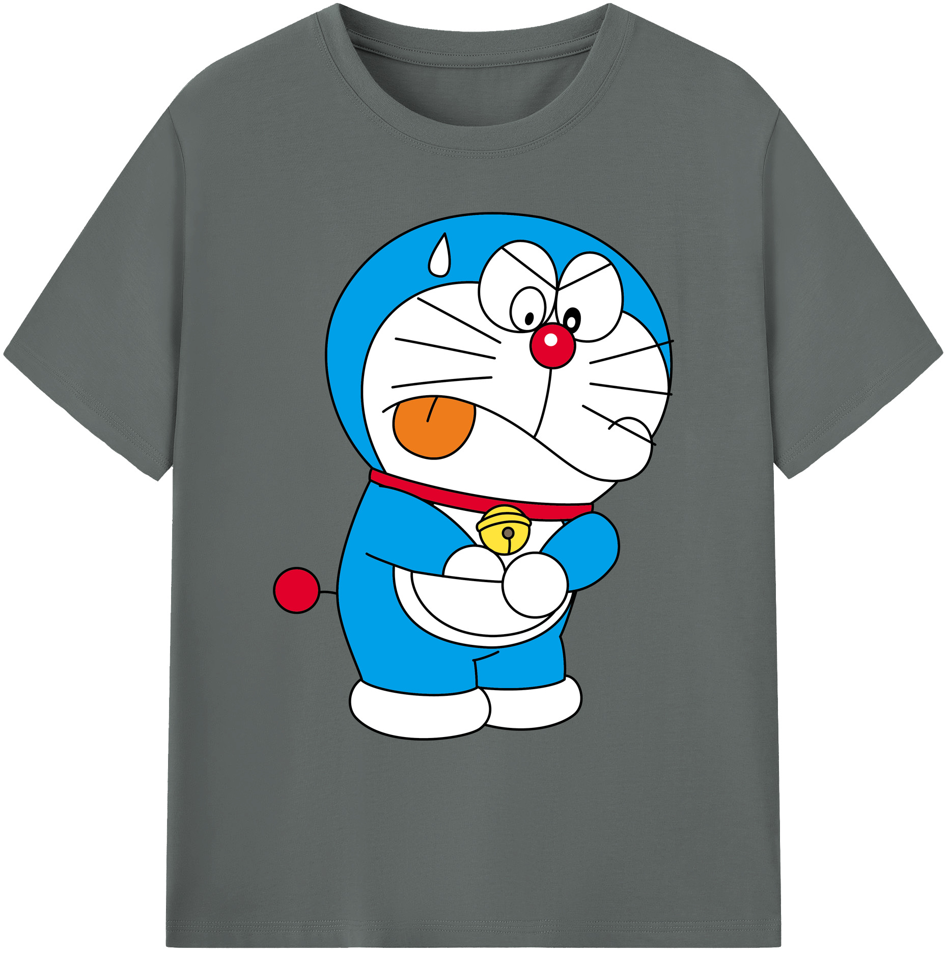 （画像用） ドラえもん Doraemon 綿100％ メンズ半袖Tシャツ｜肌触りやわらか＆通気性